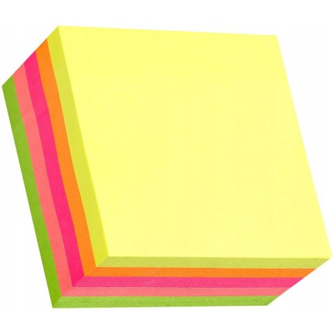 Bloczek STICK`N 76x76mm 400k mix 5 kolorów neonowych 21012 Bloczek STICK`N 76x76mm 400k mix 5 kolorów neonowych 21012