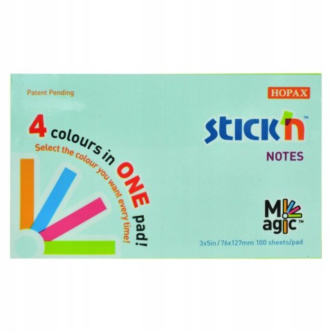 Bloczek STICK"N MAGIC PAD 76x127mm pastel mix kolorów 21576 Bloczek STICK"N MAGIC PAD 76x127mm pastel mix kolorów 21576
