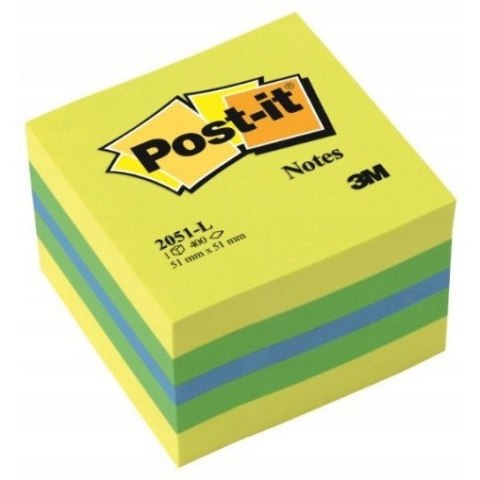 Bloczek samoprzylepny 51x51mm 400k cytrynowy POST-IT 009543115 3M Bloczek samoprzylepny 51x51mm 400k cytrynowy POST-IT 009543115 3M