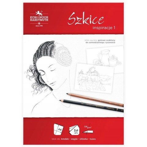 Blok A4 20k 110g szkice INSPIRACJE BLO-INSZA4 KOH-I-NOOR Blok A4 20k 110g szkice INSPIRACJE BLO-INSZA4 KOH-I-NOOR