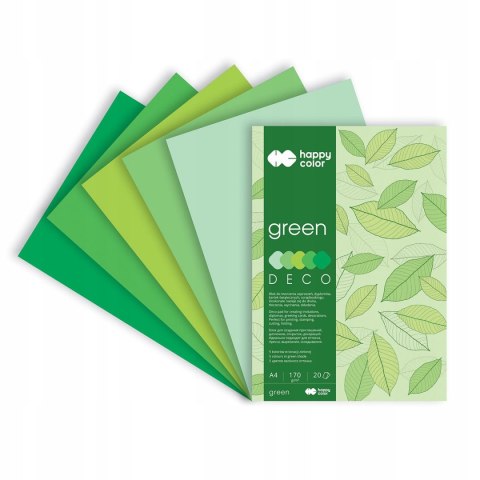 Blok A4 20k 170g 5 kolorów DECO GREEN HA 3717 2030-052 HAPPY COLOR Blok A4 20k 170g 5 kolorów DECO GREEN HA 3717 2030-052 HAPPY COLOR