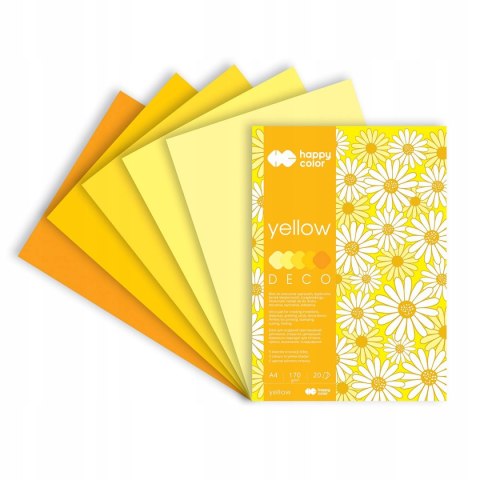 Blok A4 20k 170g 5 kolorów DECO YELLOW HA 3717 2030-012 HAPPY COLOR Blok A4 20k 170g 5 kolorów DECO YELLOW HA 3717 2030-012 HAPPY COLOR