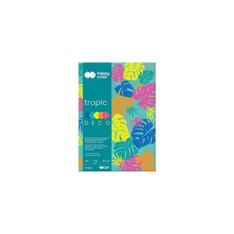 Blok DECO TROPIC A4 20ark. 5 kolorów 170g. HA 3817 2030 Happy Color Blok DECO TROPIC A4 20ark. 5 kolorów 170g. HA 3817 2030 Happy Color