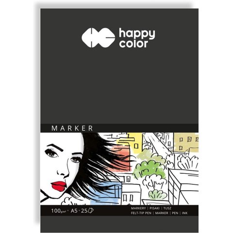 Blok do markerów A5 25k 100g HA 3710 1520-A25 HAPPY COLOR Blok do markerów A5 25k 100g HA 3710 1520-A25 HAPPY COLOR