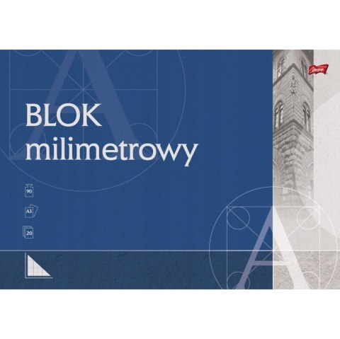 Blok milimetrowy A3 20k UNIPAP Blok milimetrowy A3 20k UNIPAP