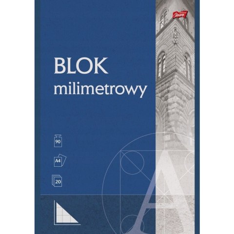 Blok milimetrowy A4 20k UNIPAP Blok milimetrowy A4 20k UNIPAP