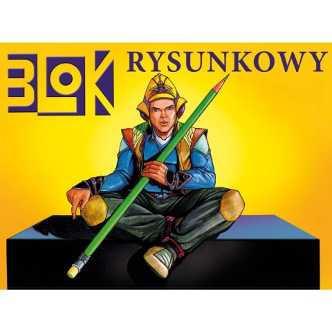 Blok rysunkowy A3 20k biały KRESKA Blok rysunkowy A3 20k biały KRESKA