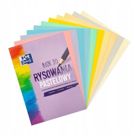 Blok rysunkowy A4 10k 100g pastelowy 400166081 OXFORD Blok rysunkowy A4 10k 100g pastelowy 400166081 OXFORD