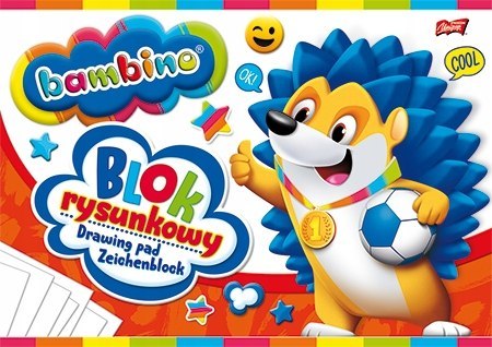 Blok rysunkowy A4 20k biały BAMBINO Blok rysunkowy A4 20k biały BAMBINO