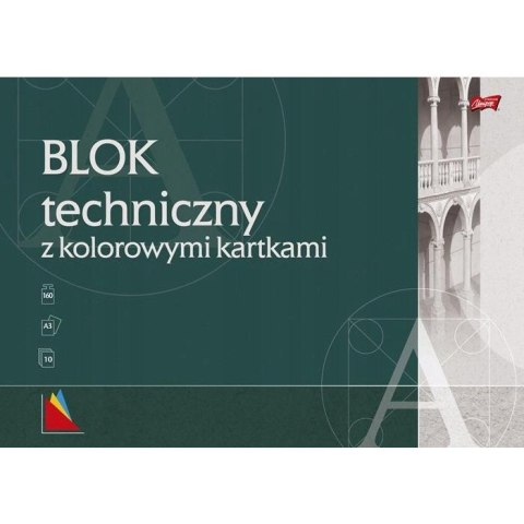 Blok techniczny A3 10k kolor UNIPAP Blok techniczny A3 10k kolor UNIPAP