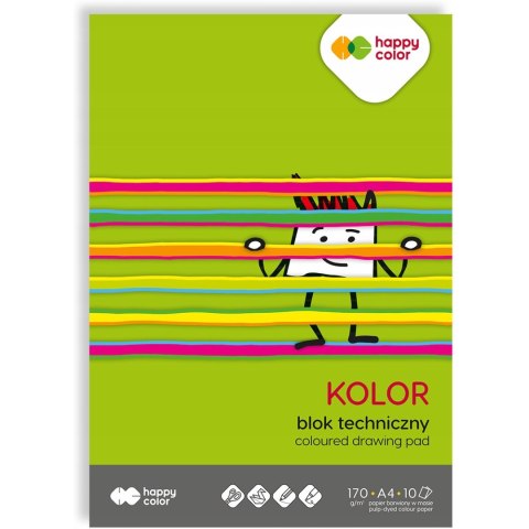 Blok techniczny kolor A4 170g 3550 2030-09 HAPPY COLOR Blok techniczny kolor A4 170g 3550 2030-09 HAPPY COLOR