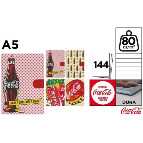 Notatnik A5 144k. linia napoje COCA-COLA mix CC024 MP Poland Notatnik A5 144k. linia napoje COCA-COLA mix CC024 MP Poland