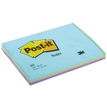 Notes samoprzylepny tęczowy morski 76x127 655RB 3M Notes samoprzylepny tęczowy morski 76x127 655RB 3M