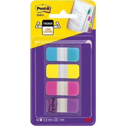 Zakładki indeksujące POST-IT 16x38mm silne mix 4 kolory 676-AYPV-EU 3M Zakładki indeksujące POST-IT 16x38mm silne mix 4 kolory 676-AYPV-EU 3M
