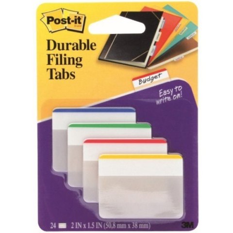 Zakładki indeksujące POST-IT 50.8x38mm proste 4x6szt 686-F1 3M Zakładki indeksujące POST-IT 50.8x38mm proste 4x6szt 686-F1 3M