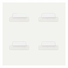 Zakładki indeksujące samoprzylepne 63,5x25,4mm przezroczyste z białą zakładką Ultra Tabs 74789 AVERY ZWECKFORM