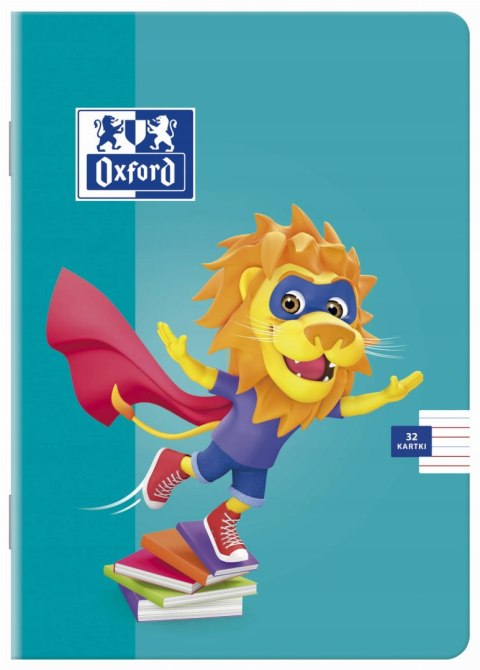 Zeszyt A5 32k 3linia kolorowa LION 400106955 OXFORD Zeszyt A5 32k 3linia kolorowa LION 400106955 OXFORD