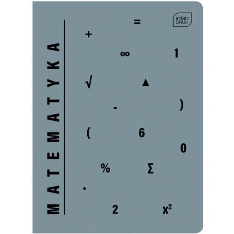 Zeszyt A5 60k kratka 70g PP MATEMATYKA INTERDRUK Zeszyt A5 60k kratka 70g PP MATEMATYKA INTERDRUK