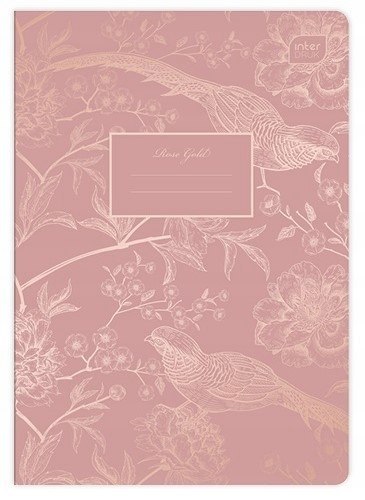 Zeszyt A5 60k linia 70g METALLIC ROSE GOLD INTERDRUK Zeszyt A5 60k linia 70g METALLIC ROSE GOLD INTERDRUK