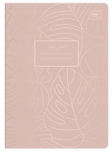 Zeszyt A5 60k linia 70g METALLIC ROSE GOLD INTERDRUK Zeszyt A5 60k linia 70g METALLIC ROSE GOLD INTERDRUK