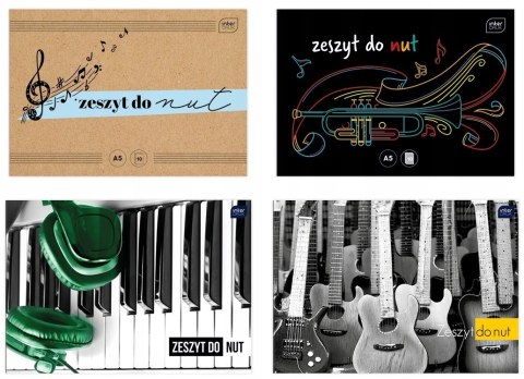 Zeszyt do nut A4 16k INTERDRUK Zeszyt do nut A4 16k INTERDRUK