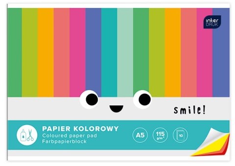 Zeszyt papierów kolorowych A4 10k INTERDRUK Zeszyt papierów kolorowych A4 10k INTERDRUK