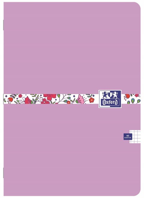 Zeszyt A4 60k kratka 90g FLORAL 400148582 OXFORD Zeszyt A4 60k kratka 90g FLORAL 400148582 OXFORD
