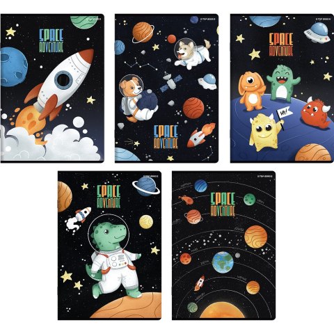 Zeszyt A5 16k 3linia kolorowa SPACE ADVENTURE 400181613 TOP 2000 Zeszyt A5 16k 3linia kolorowa SPACE ADVENTURE 400181613 TOP 2000