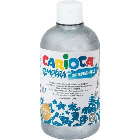 Farba CARIOCA TEMPERA 500ml srebrna (40427/20) 170-2714 Farba CARIOCA TEMPERA 500ml srebrna (40427/20) 170-2714