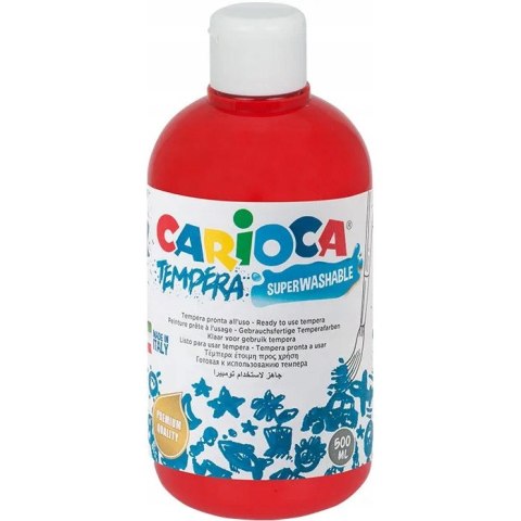 Farba TEMPERA czerwona CARIOCA 500ml 40427/10 Farba TEMPERA czerwona CARIOCA 500ml 40427/10