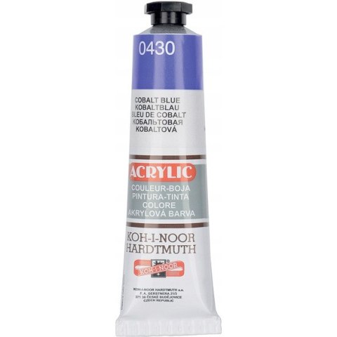 Farba akrylowa 162732 kobalt 0430 40ml. KOH-I-NOOR Farba akrylowa 162732 kobalt 0430 40ml. KOH-I-NOOR