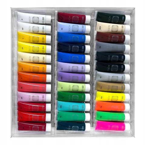 Farba akrylowa 36 kol. x 12 ml HAPPY COLOR HA 7370 0012-K36 Farba akrylowa 36 kol. x 12 ml HAPPY COLOR HA 7370 0012-K36
