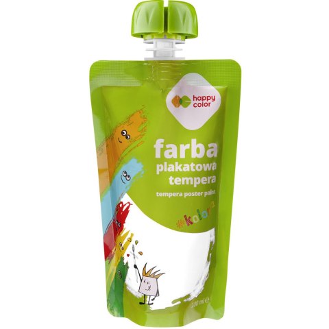 Farba plakatowa tempera biała 100ml HA 3310 0100-0 HAPPY COLOR Farba plakatowa tempera biała 100ml HA 3310 0100-0 HAPPY COLOR
