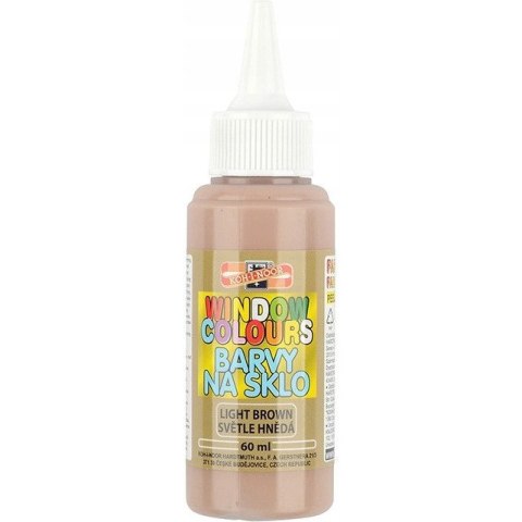 Farba witrażowa 60ml jasno brązowa 974212 KOH-I-NOOR Farba witrażowa 60ml jasno brązowa 974212 KOH-I-NOOR