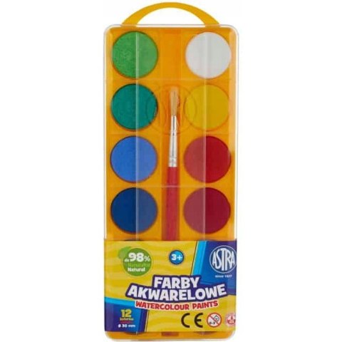 Farby akwarelowe GWASZE 12kol. FI30 zaw.EURO 83216904 ASTRA Farby akwarelowe GWASZE 12kol. FI30 zaw.EURO 83216904 ASTRA