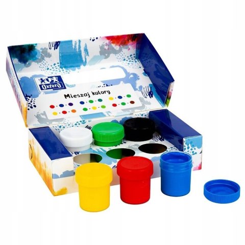 Farby plakatowe 6 kolorów 20ml 400167103 OXFORD Farby plakatowe 6 kolorów 20ml 400167103 OXFORD