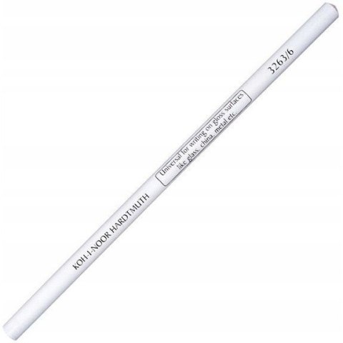 Kredka DERMATOGRAF 3263/6 biała KOH-I-NOOR Kredka DERMATOGRAF 3263/6 biała KOH-I-NOOR