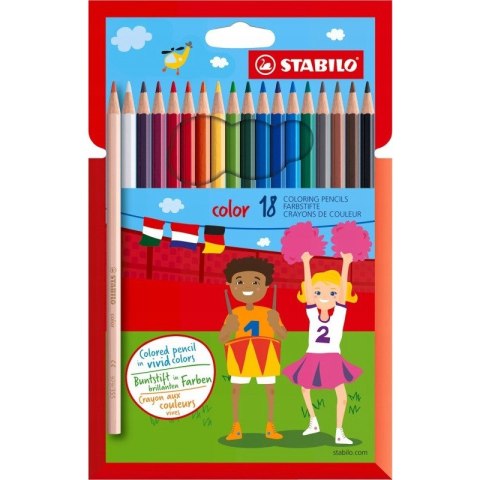 Kredki COLOR kpl 18 szt. pud. z zawieszką 1918/77-11 STABILO Kredki COLOR kpl 18 szt. pud. z zawieszką 1918/77-11 STABILO