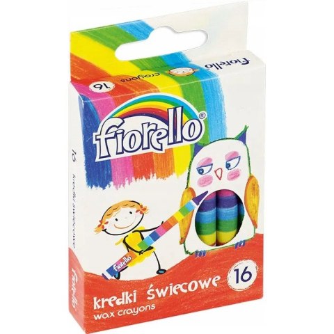 Kredki FIORELLO świecowe 16 kolorów 170-1385 Kredki FIORELLO świecowe 16 kolorów 170-1385