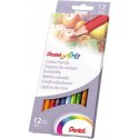 Kredki ołówkowe PENTEL 12 kolorów CB8-12