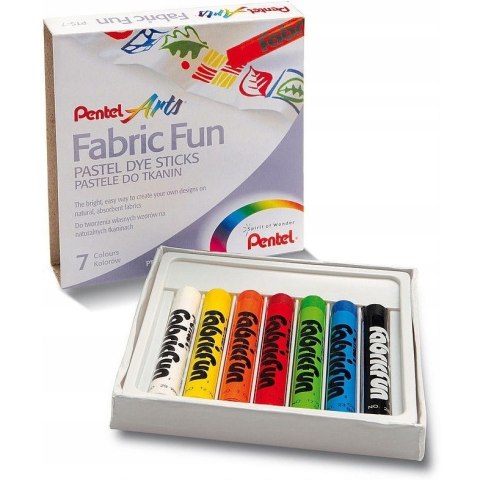 Kredki pastele do tkanin PENTEL 7kolorów PTS7 Kredki pastele do tkanin PENTEL 7kolorów PTS7