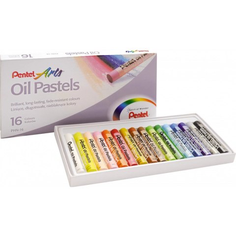 Kredki pastele olejne PENTEL 16kolorów PHN16 Kredki pastele olejne PENTEL 16kolorów PHN16
