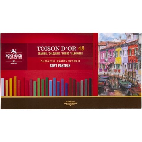 Kredki pastele suche w sztyfcie 7x7mm 48 kol. 8586 KOH-I-NOOR Kredki pastele suche w sztyfcie 7x7mm 48 kol. 8586 KOH-I-NOOR