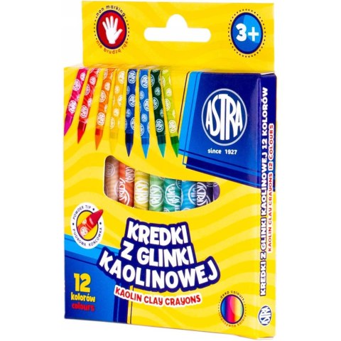 Kredki z glinki kaolinowej 12 kolorów 316121005 ASTRA Kredki z glinki kaolinowej 12 kolorów 316121005 ASTRA