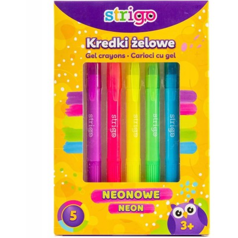 Kredki żelowe neonowe STRIGO SSC119 Kredki żelowe neonowe STRIGO SSC119