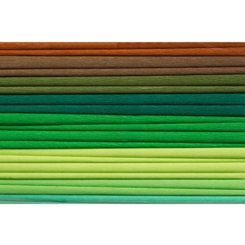 Bibuła 25x200cm mix zielony (10szt) 8kol 2521-MIX5 HAPPY COLOR Bibuła 25x200cm mix zielony (10szt) 8kol 2521-MIX5 HAPPY COLOR