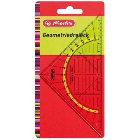 Ekierka plastikowa z kątomierzem 16cm 8700304 HERLITZ Ekierka plastikowa z kątomierzem 16cm 8700304 HERLITZ