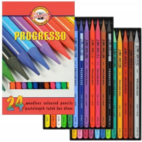 Kredki PROGRESSO 24 kolory 8758 KOH-I-NOOR Kredki PROGRESSO 24 kolory 8758 KOH-I-NOOR