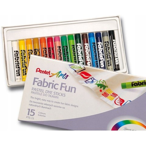 Kredki pastele do tkanin PENTEL 15kolorów PTS15 Kredki pastele do tkanin PENTEL 15kolorów PTS15