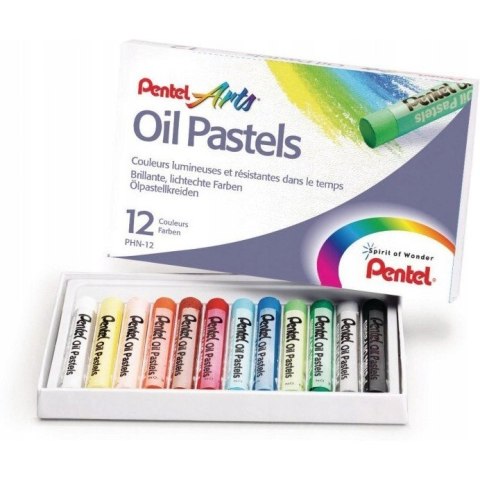 Kredki pastele olejne PENTEL 12kolorów PHN12 Kredki pastele olejne PENTEL 12kolorów PHN12